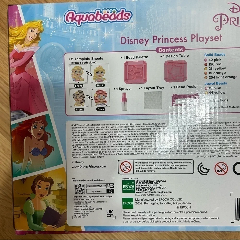 Aquabeads Disney Princess Play Set NEW Belle Ariel Aurora
